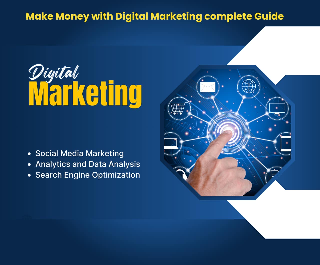 Make Money with Digital Marketing complete GuideDigital MarketingSocial Media MarketingAnalytics and Data Analysis Search Engine Optimization